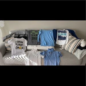 Boys shirts, large. Pet and smoke free home.